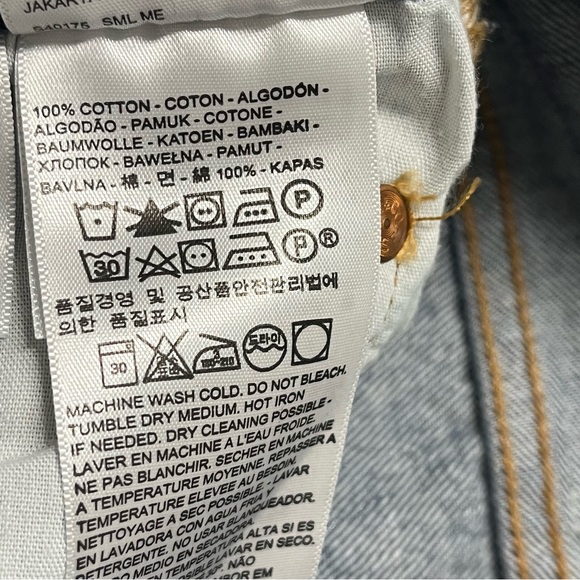 LEVI’S 501 Button Fly Premium Dark Wash Vintage Denim Cutoff Jean Shorts Size 29 - Picture 12 of 13